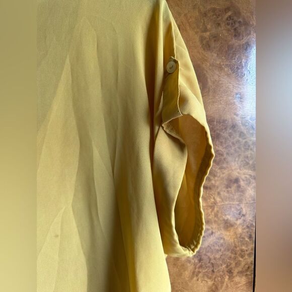 Sheer mustard yellow blouse - Picture 2 of 7